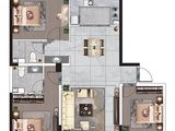 汇融风华_3室2厅2卫 建面126平米