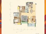 宏信玫瑰城3期_2室2厅2卫 建面109平米