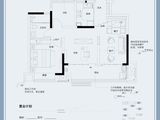 乐富强文宸悦府_3室2厅1卫 建面88平米