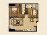 维多利亚公馆_2室2厅2卫 建面106平米