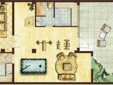 绿地壹墅_东西联排地下一层 建面0平米