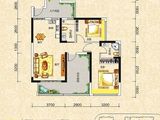 恒鑫御园_2室2厅1卫 建面94平米