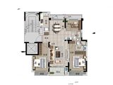 信达君望里_3室2厅2卫 建面99平米