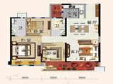句容碧桂园翡翠华府_3室2厅2卫 建面115平米