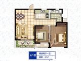 康桥溪棠_2室2厅1卫 建面87平米