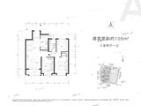融创时代中心_3室2厅1卫 建面105平米