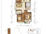 城投东方公馆_3室2厅1卫 建面116平米