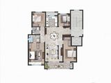 宝龙宏地官河上城_4室2厅2卫 建面117平米