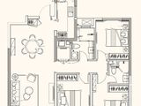 紫樾尚府_3室2厅2卫 建面130平米