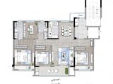 云龙湖正荣府_4室2厅2卫 建面135平米