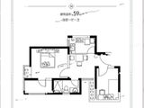 宝林枫景苑知翠里_2室1厅1卫 建面59平米
