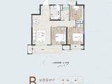 新密建业春天里_3室2厅1卫 建面89平米