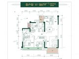 高新云锦台_3室2厅2卫 建面90平米