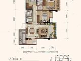 澳莱城西壹号_3室2厅2卫 建面95平米