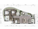 江口水镇_3室2厅2卫 建面127平米