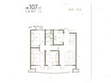 青铁观海地_3室2厅1卫 建面107平米