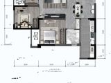 融堃北麓云山_2室2厅1卫 建面67平米