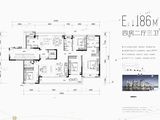 鸿翔云望雅苑_4室2厅3卫 建面186平米