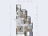 长沙恒大誉府_3室2厅1卫 建面92平米
