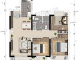 中建长投葛店之星双创谷_3室2厅1卫 建面96平米