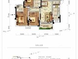优筑紫御天成_3室2厅2卫 建面85平米
