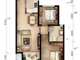 佳兆业悦璟_2室2厅1卫 建面85平米
