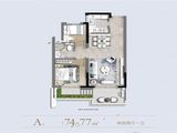未来城壹号_2室1厅1卫 建面74平米