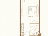 儒辰丹枫园_1室1厅1卫 建面40平米
