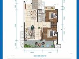 北投观海上城_2室2厅1卫 建面72平米