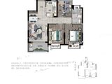 招商东望府_2室2厅1卫 建面85平米