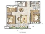 招商丨海翼文璟苑_3室2厅2卫 建面110平米