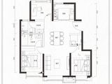 北京城建樂知筑_3室2厅2卫 建面99平米