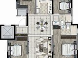 碧桂园港城印象_3室2厅2卫 建面100平米