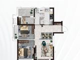 绿都凤启开元_3室2厅1卫 建面89平米