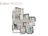 东莞松湖悦龙台_4室2厅2卫 建面124平米