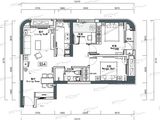 喜马拉雅中心_3室2厅1卫 建面104平米