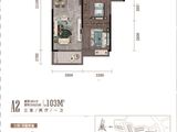 前川欣城三期天玺_3室2厅1卫 建面103平米