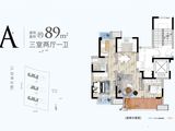 蓝城春风江南_3室2厅1卫 建面89平米