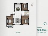 创投潍州金谷_3室2厅1卫 建面124平米