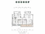九里梦鲤江南云庐_4室2厅2卫 建面142平米