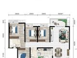 襄江国投襄江苑_4室2厅2卫 建面133平米