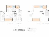 长房国际广场_4室2厅2卫 建面185平米