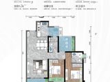 江发中交悦山湖_3室2厅2卫 建面98平米