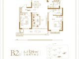 御景蓝郡_3室2厅2卫 建面129平米