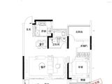 旭辉望江来_2室2厅1卫 建面96平米