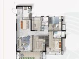 万科城市花园_4室2厅2卫 建面109平米