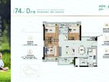 美林湖_3室2厅1卫 建面74平米