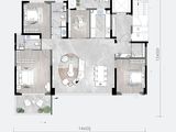 龙翔奥城云玺_4室2厅2卫 建面143平米