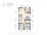 兴桐云禧峯璟_3室2厅2卫 建面115平米